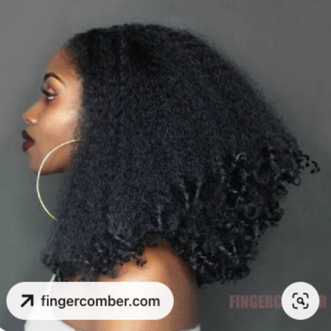 natural hair shape curly ends