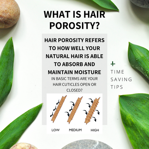 Natural hair porosity