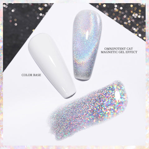 BORN PRETTY OMNIPOTENT Holographic Glitter Magnetic Cateye Gel Polish | Venus Nail Art Supplies Australia