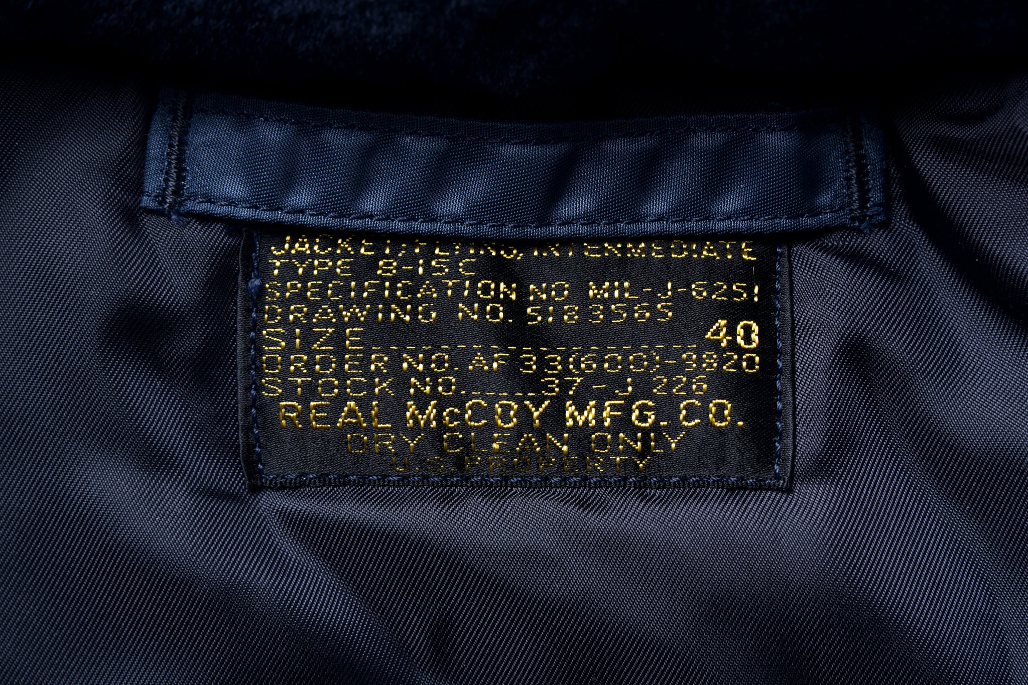 TYPE B-15C REAL McCOY MFG. CO. / GREEN RIBBING – The Real McCoy's