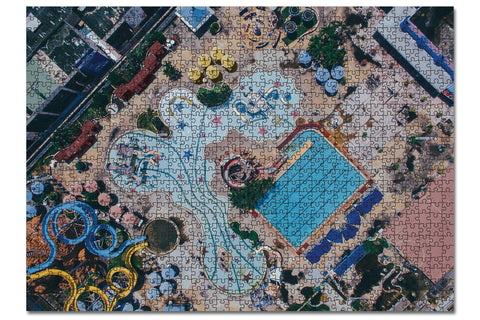 1000 Piece Jigsaw Puzzle - Drone Shot - waterpark 