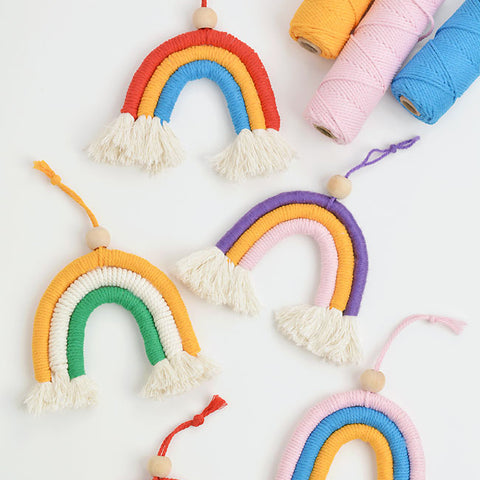 macrame rainbow tutorial