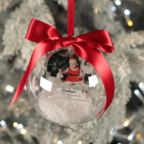 baby's first christmas bauble