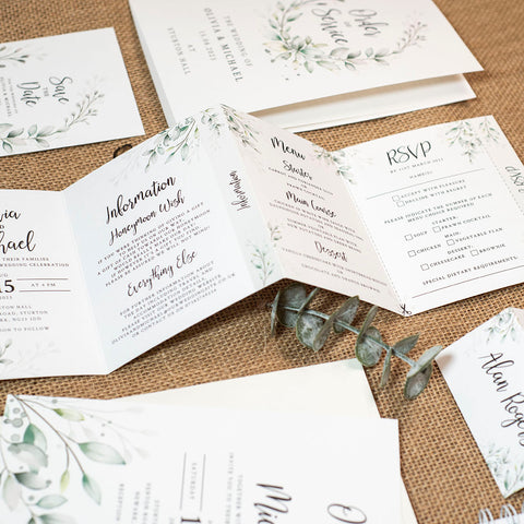 matching wedding stationery collection