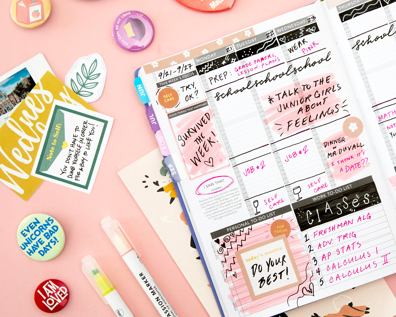 Passion Planner Idea based on Ms. Norbury from Mean Girls