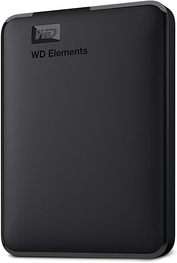 External Hard Drive Against White Background 