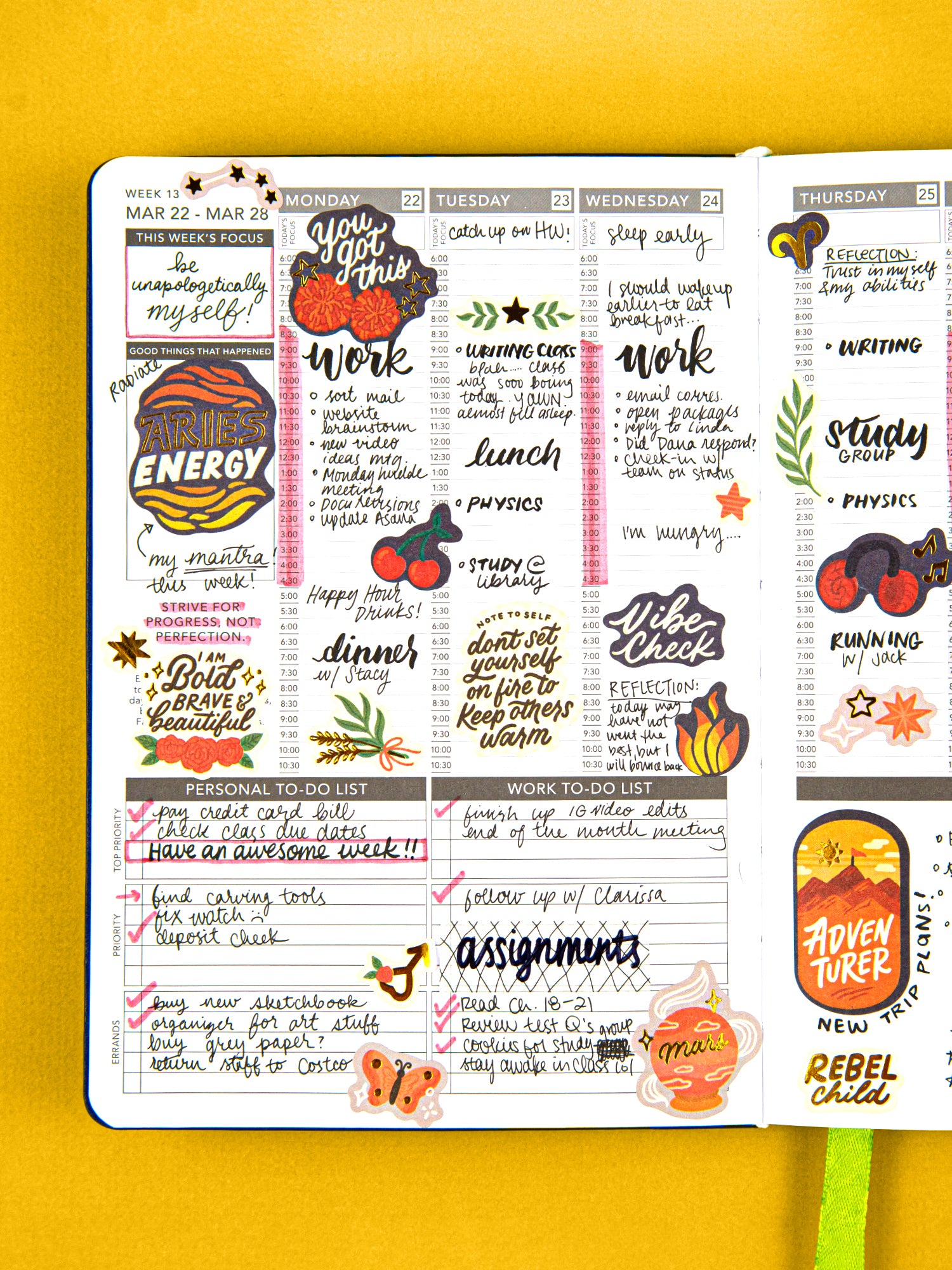 Aries Planner Layout