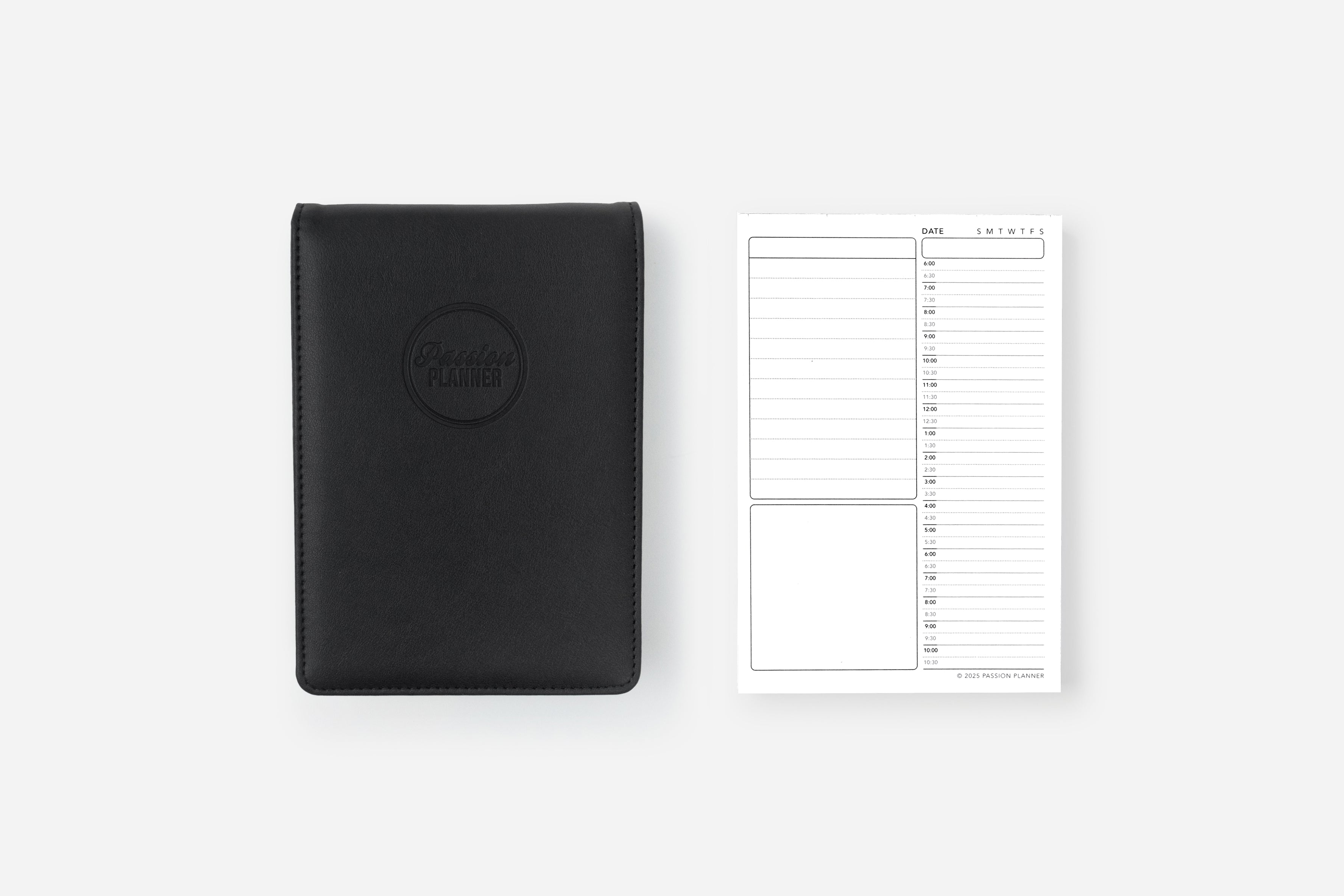 Daily Schedule Notepad Set - Cover and Insert
