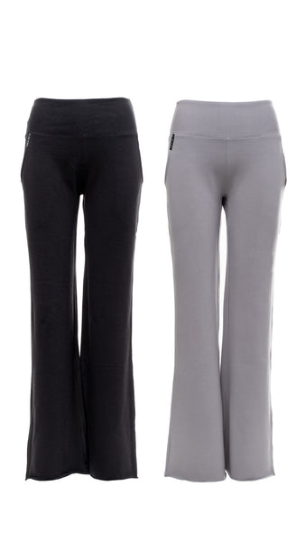 Eco Fleece Lounge Pants in black & grey