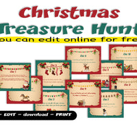 Christmas Rhyming Riddles Treasure Hunt Clues For Kids Open Chests