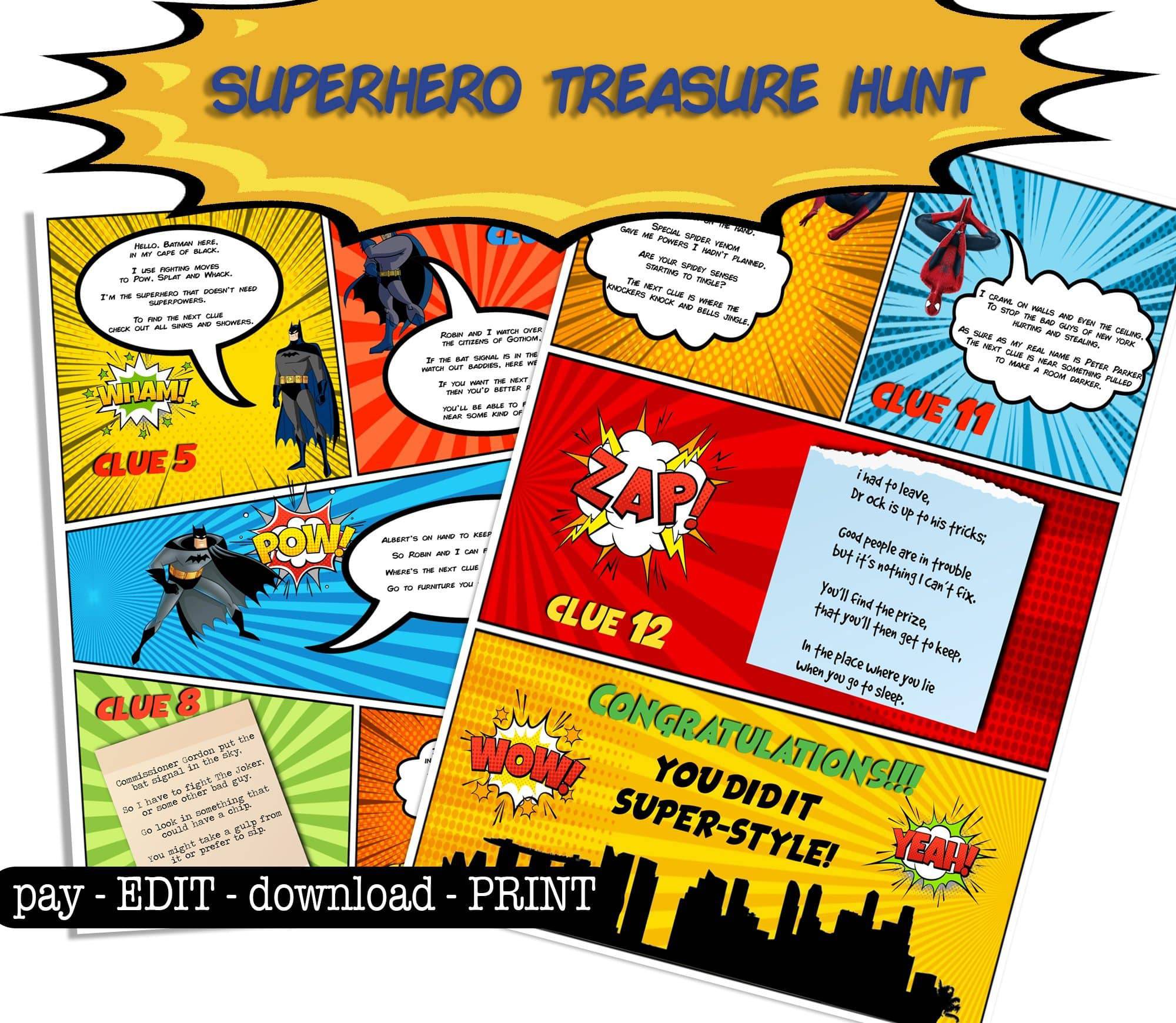 superhero-treasure-hunt-clues-open-chests