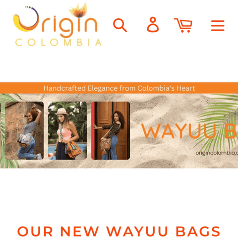 Origin Colombia website