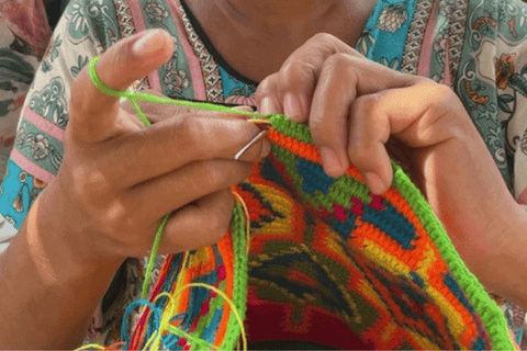 Wayuu artisan weaving-Origin Colombia