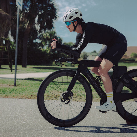 Endurance Athlete training on a bike