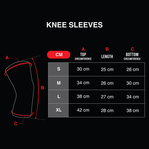 KNEE SLEEVES SIZING GUIDE