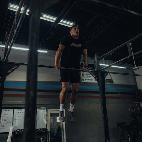 Male Athlete Doing Muscle Ups