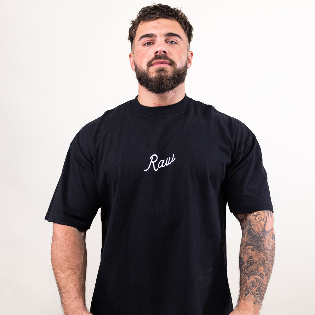RAW Essential T-Shirt - Black – Get Raw Nutrition