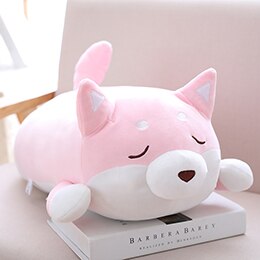 pink shiba inu plush