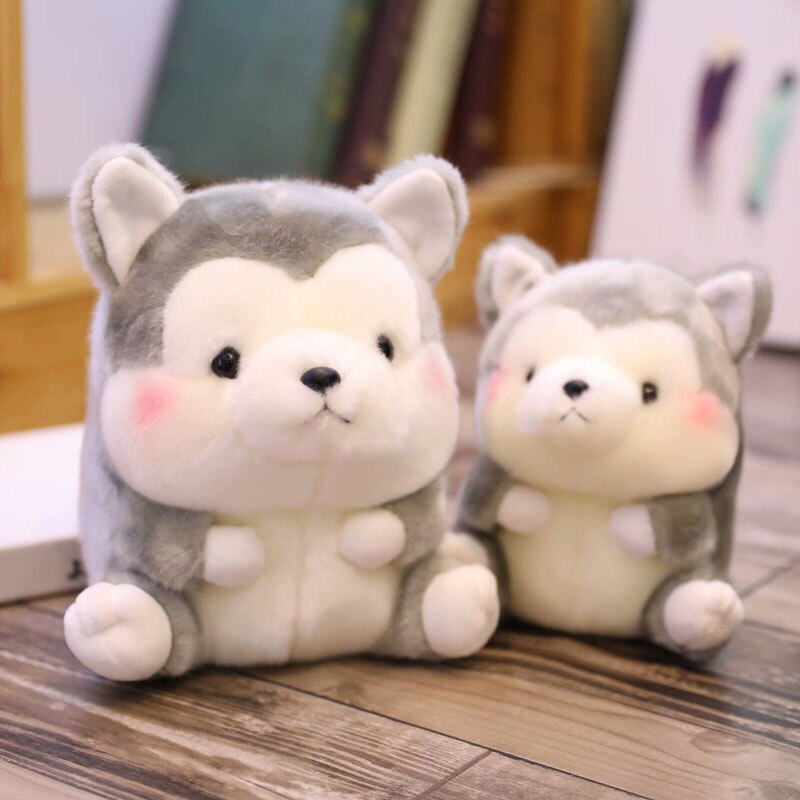 round wolf plush