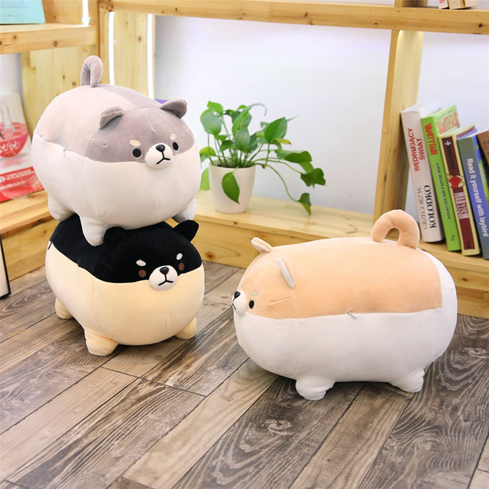 3 angry shiba plush