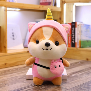 pink shiba inu plush