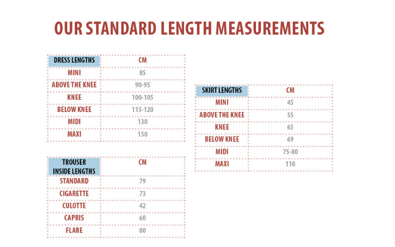 Sizing Guide – Cherry Vintage Chichester