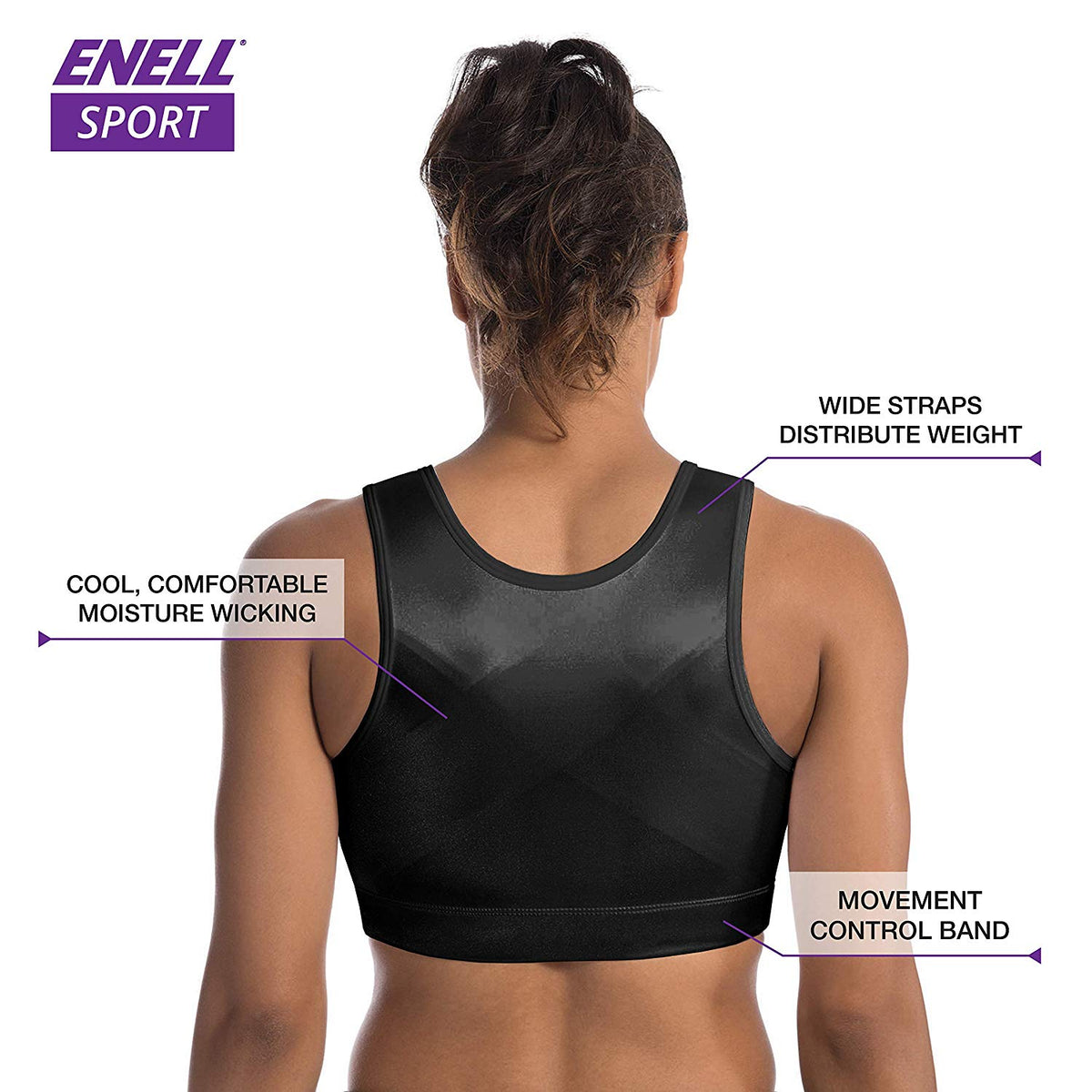 Enell, Sport, Women's Full Coverage High Impact Sports Bra - Soomro