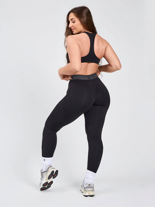 Geo Sports Bra - Onyx Black – Buffbunny Canada