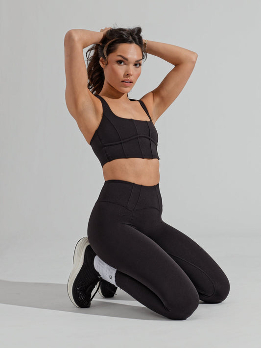 Ribbed Mix Pocket Legging - Onyx Black – Buffbunny Canada