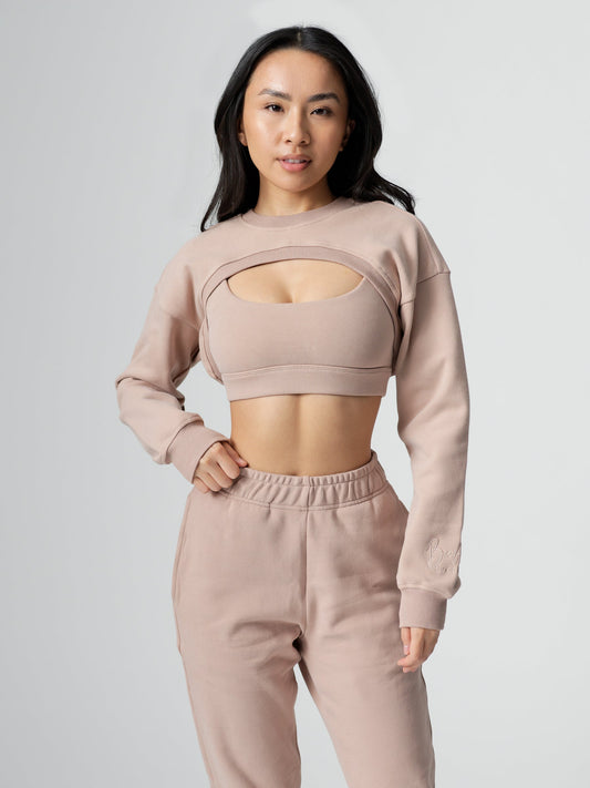 Fold. Brand Tube Top Cropped Fold. Brand Zoe Off-White