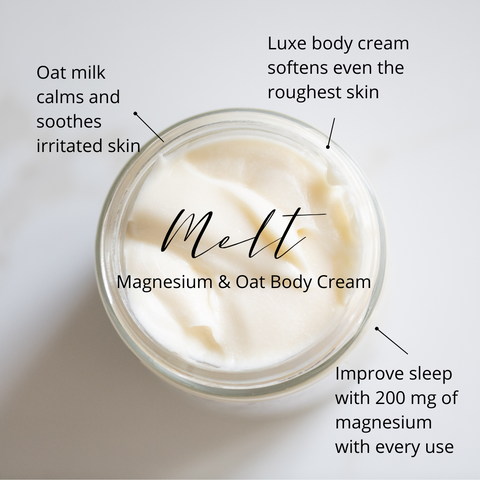 Me Time Botanicals Melt Magnesium And Oat Body Cream
