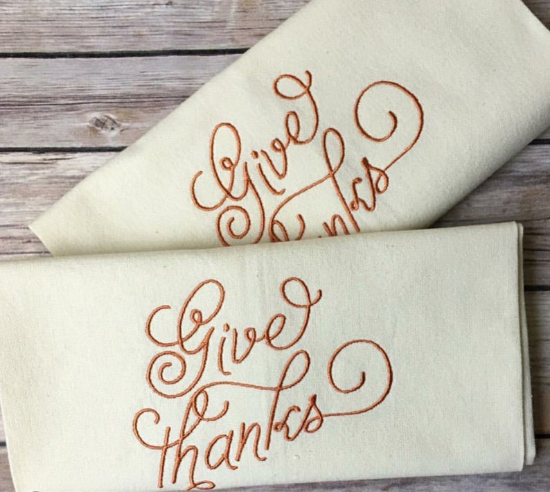 Download Give Thanks Embroidery Design - HERRINGTON DESIGN