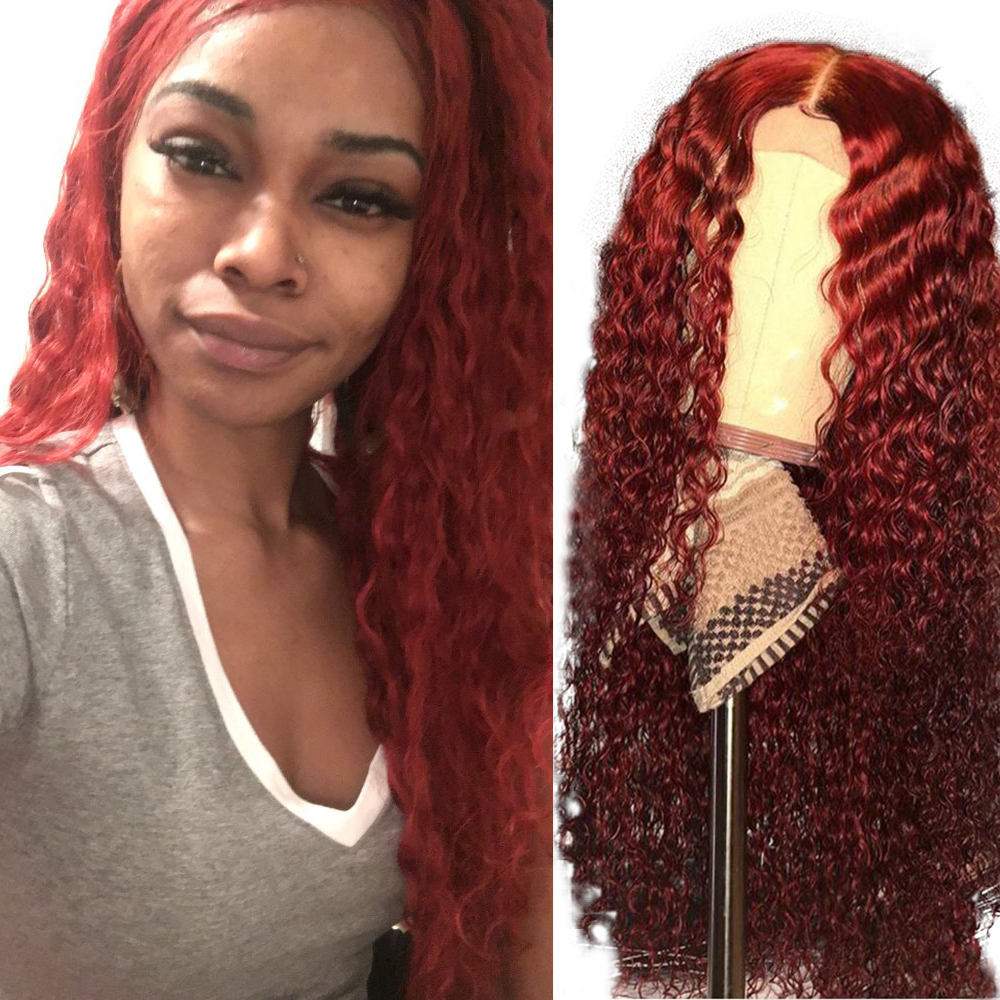 red wigs for black women