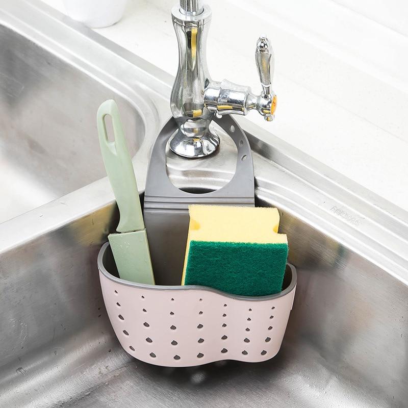 Kitchen Sponge Drain Holder, Toilet Soap Shelf Organizer