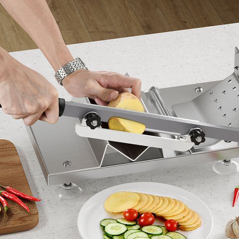 Vegetable Cutting Machine Manual Meat Slicer Frozen Food Cutter Beef Kitchen