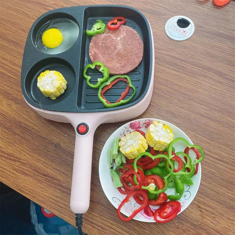 Omelette Pan Divided Multipurpose Grill Pan Breakfast Maker
