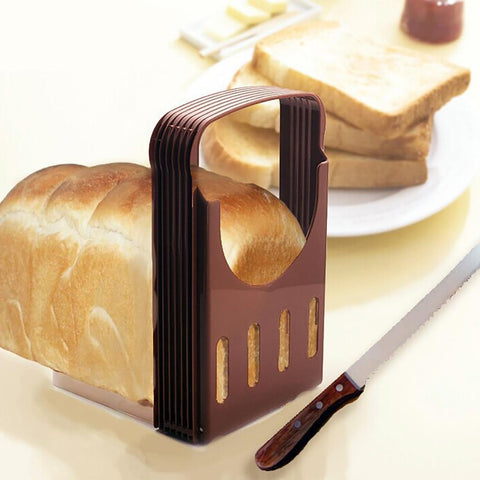 Bread Cutter, Homemade Bagel Loaf Bread Slicer Machine, Knife Cutting  Machine Guide, Large Bamboo Bread Adjustable Storage Pan Container, Toast