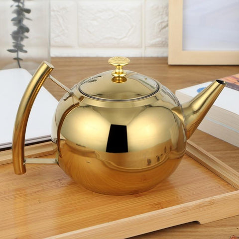 37Oz Glass Teapot Stove Induction Cooker Water Kettle Teapot With Filt –  Kitchen Groups