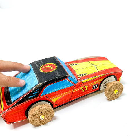 Crafting a car coloring for boys creative hobby