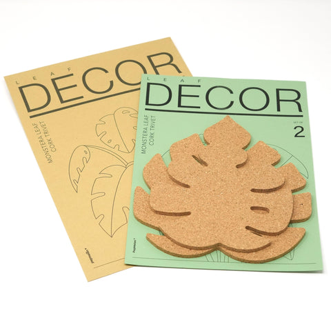 Leaf monstera cokr coaster w kopercie z papieru natron