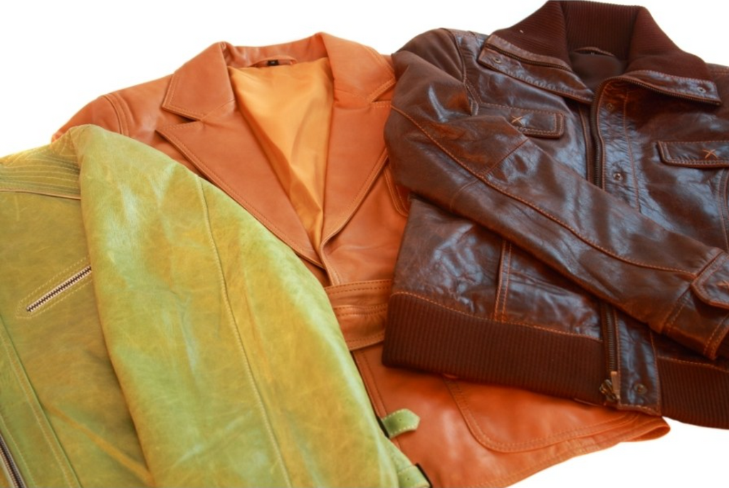Vegan leather jackets made from plant and fruit products