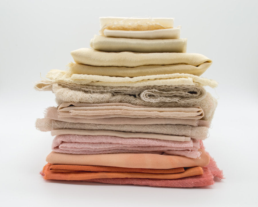 pile of modal fabric materials