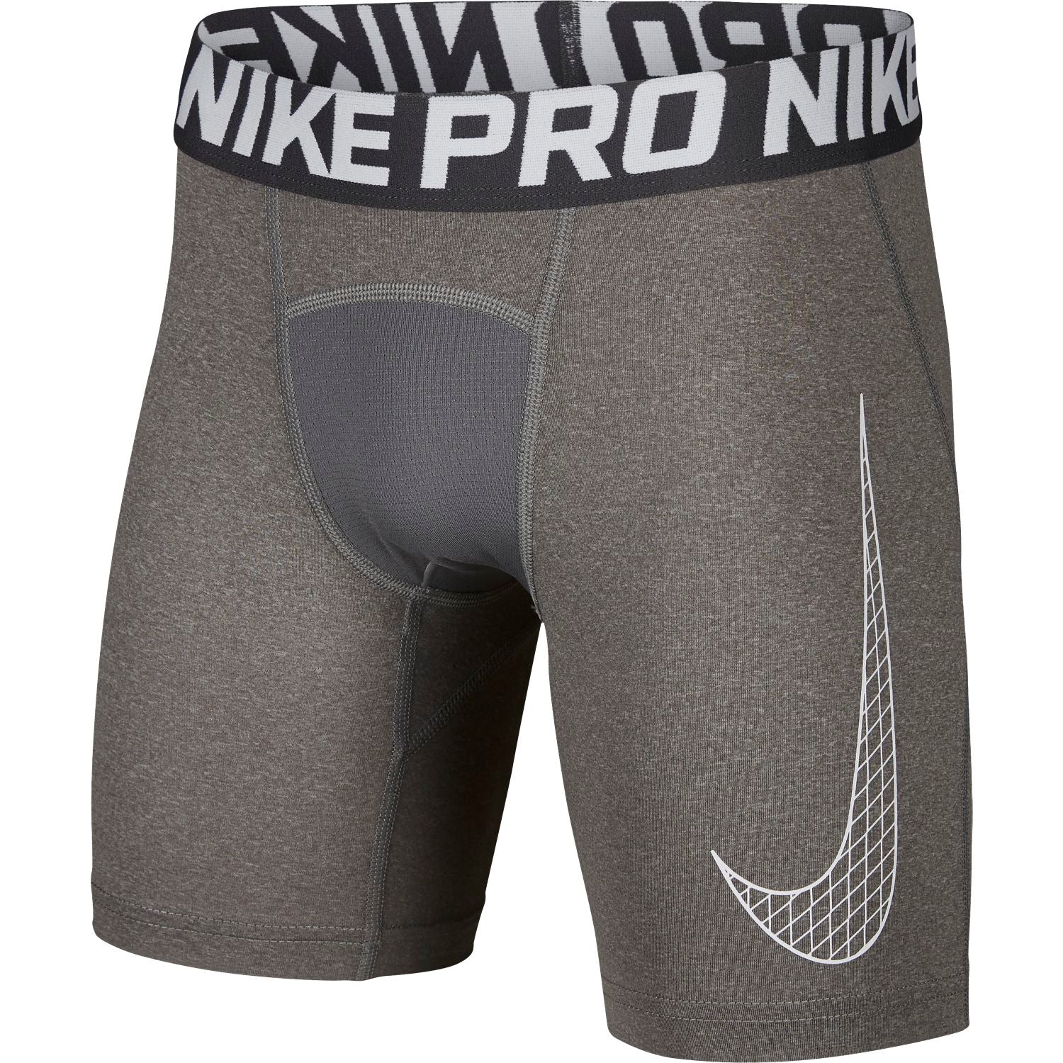grey nike pro shorts