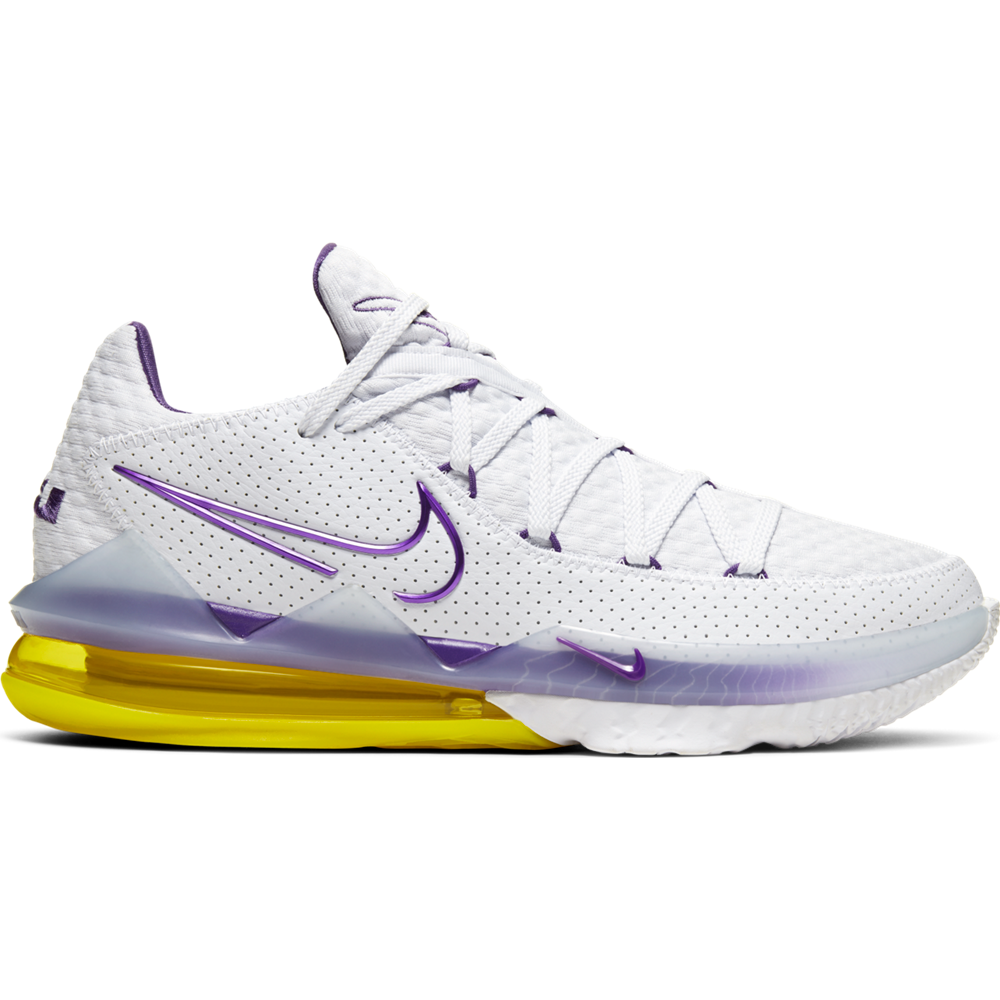 lebron 17 low white and purple