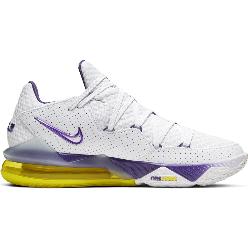 Nike LeBron 17 Low 'White/Purple/Yellow 