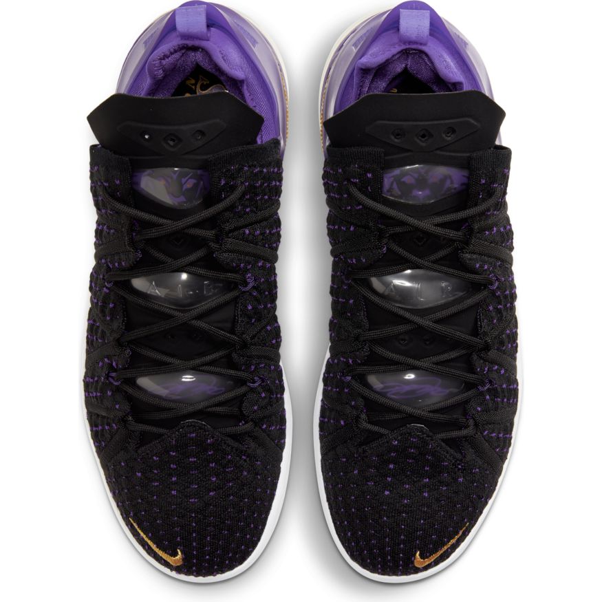 lebron shoes purple and gold