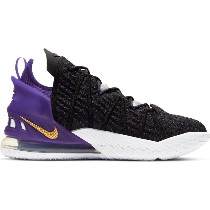 black and purple lebrons