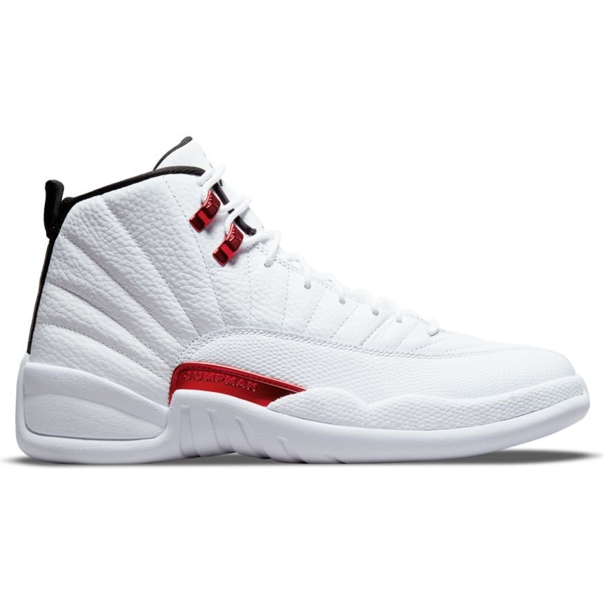 jordan 12 red white and black