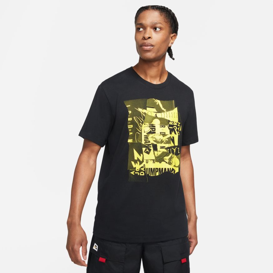 black and yellow jordan shirt mens