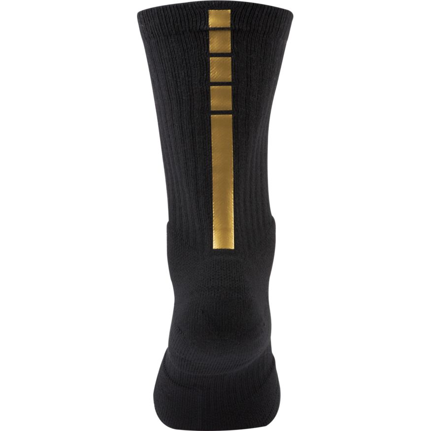 Nike Elite Crew Basketball Socks 'Black/Gold' Bouncewear
